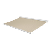 Knikarmscherm Staccato streep bruin (kleurnr. D305) op maat