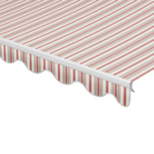 Schulprand (volant) golf streep rood (kleurnr. 320186) op maat