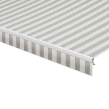 Schulprand (volant) recht streep grijs (kleurnr. 315222) op maat