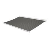 Knikarmscherm Staccato streep grijs (kleurnr. 338644) op maat