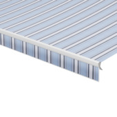 Schulprand (volant) recht streep blauw (kleurnr. 7466) op maat