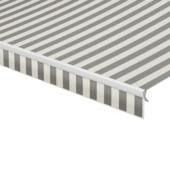 Schulprand (volant) recht streep grijs/wit (kleurnr. 8922) op maat