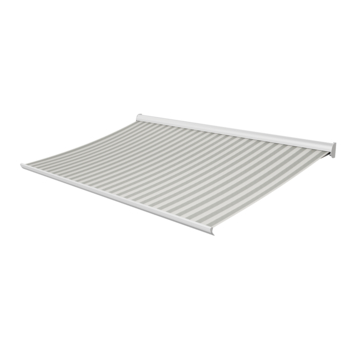 Knikarmscherm Staccato streep grijs (kleurnr. 315222) op maat