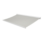 Knikarmscherm Staccato streep grijs (kleurnr. 315222) op maat