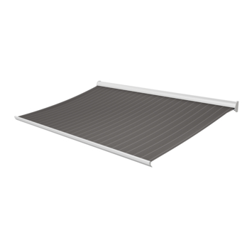 Knikarmscherm Staccato streep grijs (kleurnr. D308) op maat