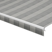 Schulprand (volant) recht streep grijs (kleurnr. T251) op maat