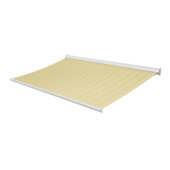 Knikarmscherm Staccato streep geel (kleurnr. T286) op maat