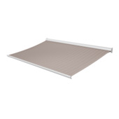 Knikarmscherm Staccato streep bruin (kleurnr. D306) op maat