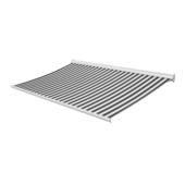 Knikarmscherm Staccato streep zwart/wit (kleurnr. 315105) op maat