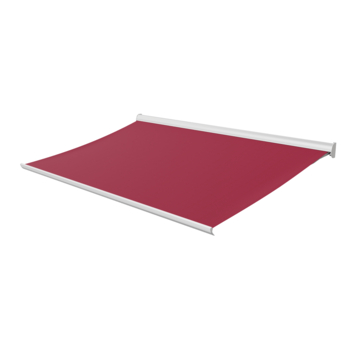 Knikarmscherm Staccato effen rood (kleurnr. 3914) op maat