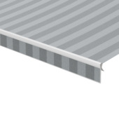 Schulprand (volant) recht streep grijs (kleurnr. 338655) op maat