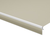 Schulprand (volant) recht effen bruin (kleurnr. 7559) op maat