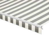 Schulprand (volant) recht streep grijs/wit (kleurnr. T356) op maat