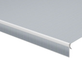 Schulprand (volant) recht effen blauw (kleurnr. U402) op maat