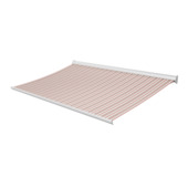 Knikarmscherm Staccato streep rood (kleurnr. 320186) op maat