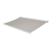 Knikarmscherm Staccato streep grijs (kleurnr. 320893) op maat