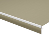 Schulprand (volant) recht effen bruin (kleurnr. U337) op maat