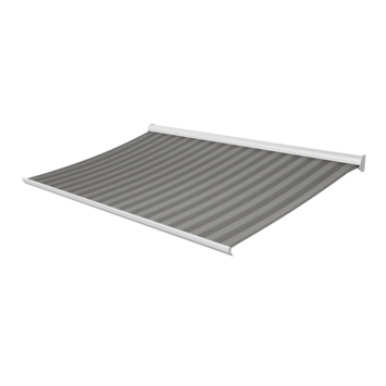 Knikarmscherm Staccato streep grijs (kleurnr. T384) op maat