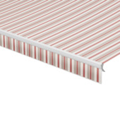 Schulprand (volant) recht streep rood (kleurnr. 320186) op maat