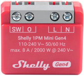 Shelly 1PM Mini Gen4 slimme schakelaar & energiemeter WiFi