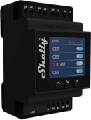 Shelly Pro 4PM slimme schakelaar & energiemeter WiFi Bluetooth DIN-rail (4-kanaals)
