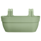 Elho balkon plantenbak vibia Campana Easyhanger L groen 46 x 27 x 24 cm