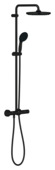 Grohe regendoucheset Quickfix Vitalio Start met handdouche 2 standen zwart  - hartafstand kraan 15 cm