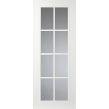 Arne & Bodil binnendeur ABT112 blank glas - wit afgelakt