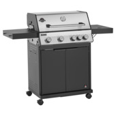 Jamestown Kane gas BBQ metaal gietijzer zwart 66,5 x 41,5 cm