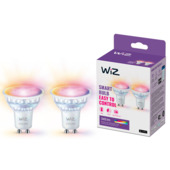 WiZ 2-pack spot slimme LED verlichting op Wi-Fi gekleurd en wit licht 50W