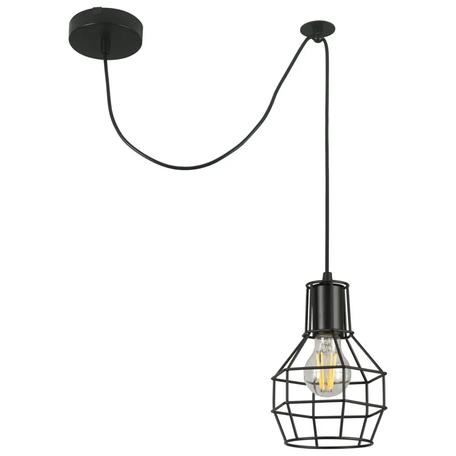 GAMMA hanglamp Miran zwart Ø14.5 cm 