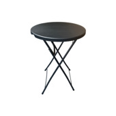 Statafel zwart 80 x 80 x 110 cm