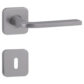 Deurkrukset Cork vierkant rozet aluminium RVS