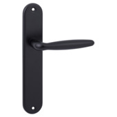 Deurkrukset Seoul blindschild aluminium zwart