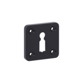 GAMMA sleutel rozet vierkant zwart (aluminium)