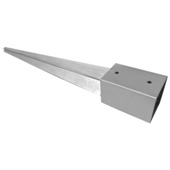 Paalhouder met punt verzinkt 9 x 9 cm