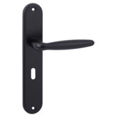 Deurkrukset Seoul sleutelgat 56mm aluminium zwart