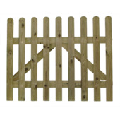 Tuinhek poort grenen hout 80 x 100 cm