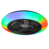 GAMMA plafondventilator Savona met ledlamp zwart 40W