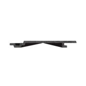 Wandplank WPC 1,9x18,8x240cm glad zwart