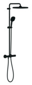 GROHE Vitalio Comfort 250 douchesysteem met thermostaatkraan mat zwart