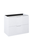 Atlantic wastafelonderkast Raff wit ribbelfront 80 x 45,2 x 63,5 cm