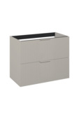 Atlantic wastafelonderkast Raff taupe ribbelfront 80 x 45,2 x 63,5 cm