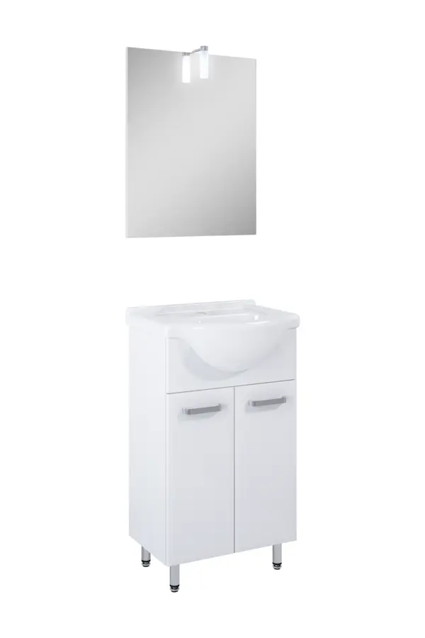 Atlantic badmeubelset Emin met spiegel en onderkast wit 50 cm