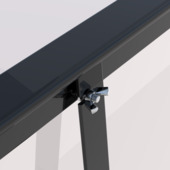 Royal Well broeikas groot Parsley Planter Large zwart 80 x 120 x 46 cm