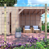 Gaas volgpakket tuinhek grenen hout 180 x 180 cm