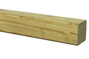 Tuinpaal vierkant grenen hout geschaafd 6,8 x 6,8 x 140 cm