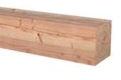 Tuinpaal vierkant Douglas hout fijn bezaagd 12 x 12 x 250 cm