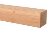 Tuinpaal vierkant Douglas hout geschaafd 8,5 x 8,5 x 240 cm