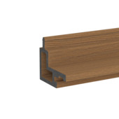Hoekprofiel WPC 5,5x5,5x240cm teak